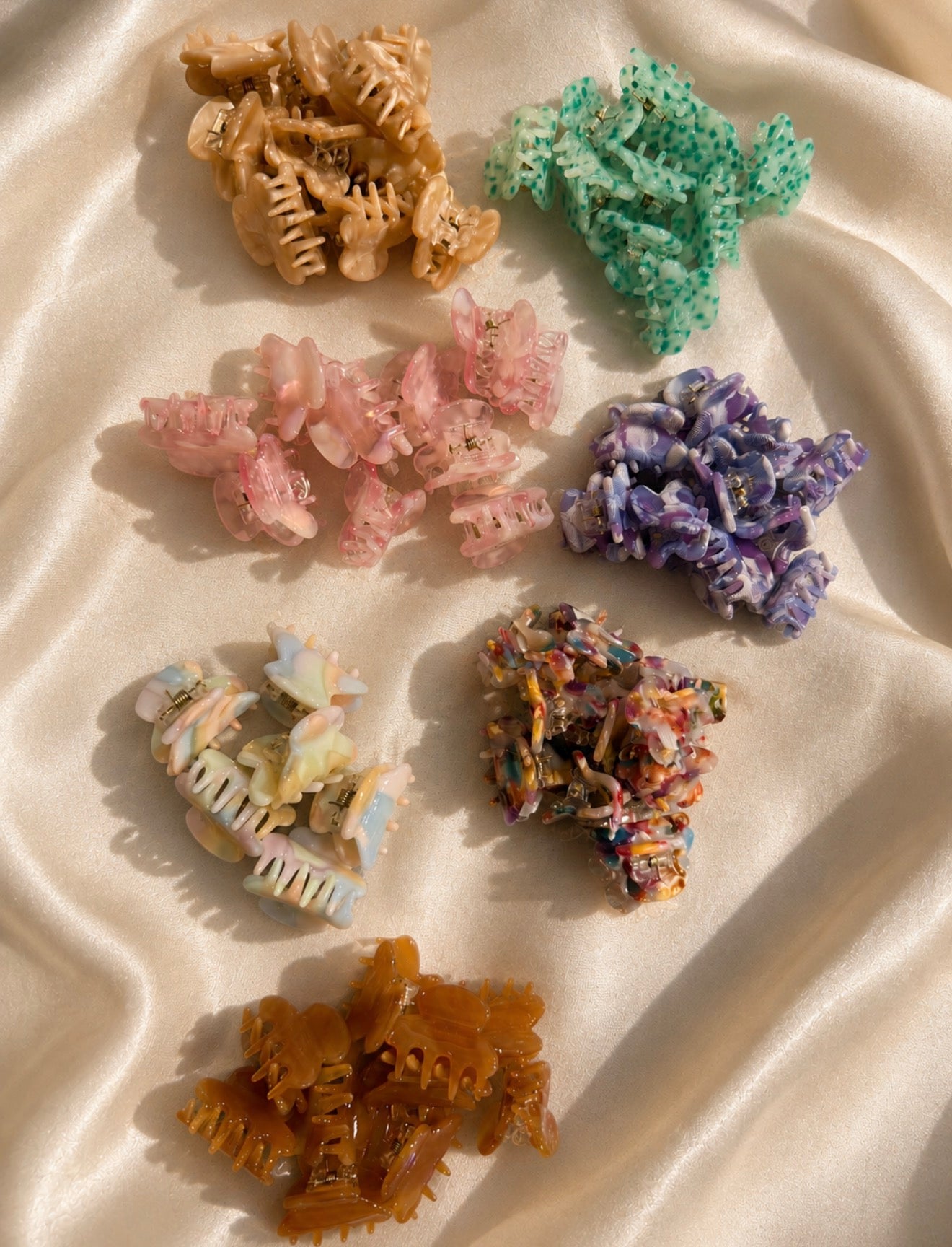 Mini claw hair clips